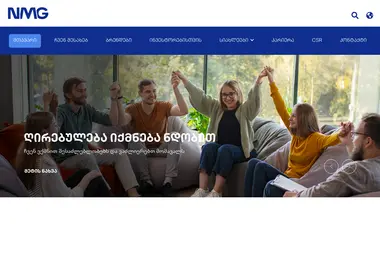 Screenshot of nikoragroupe.ge