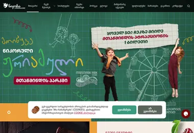 Screenshot of nikoratrade.ge