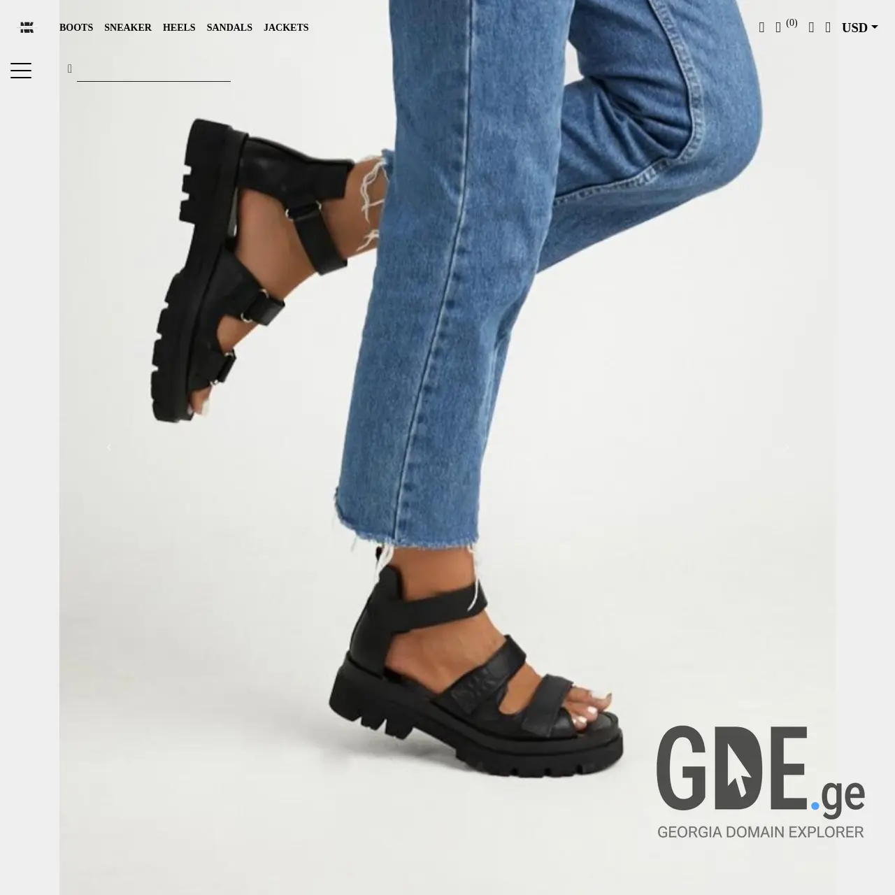 Screenshot of the site ninikadagidzeshoes.ge at 2025-12-12