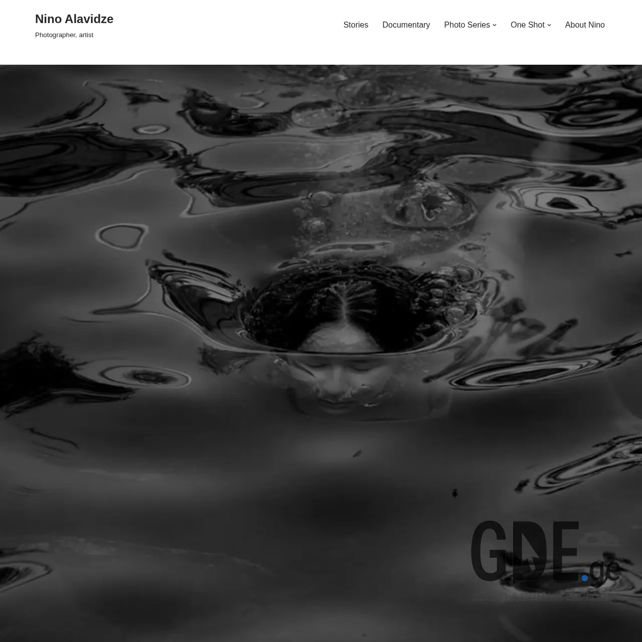 Screenshot of the site ninoalavidze.ge at 2025-12-12