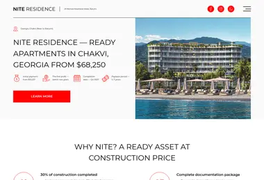 Screenshot of nitedevelopment.ge