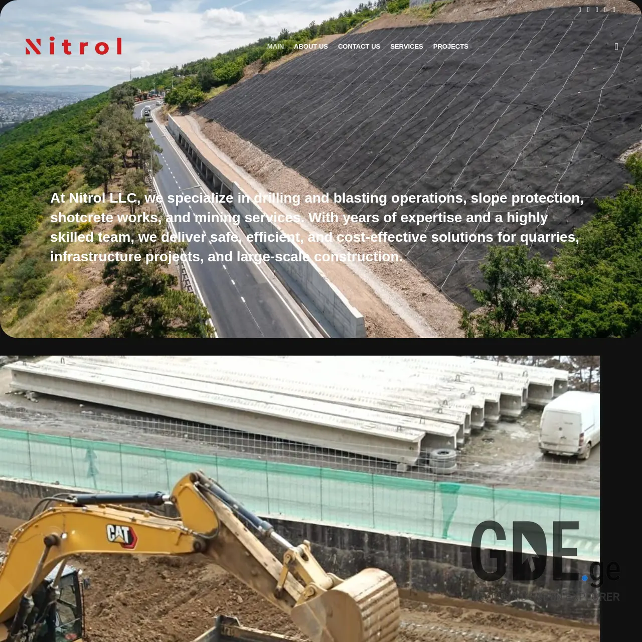 Screenshot of the site nitrol.ge at 2025-12-12