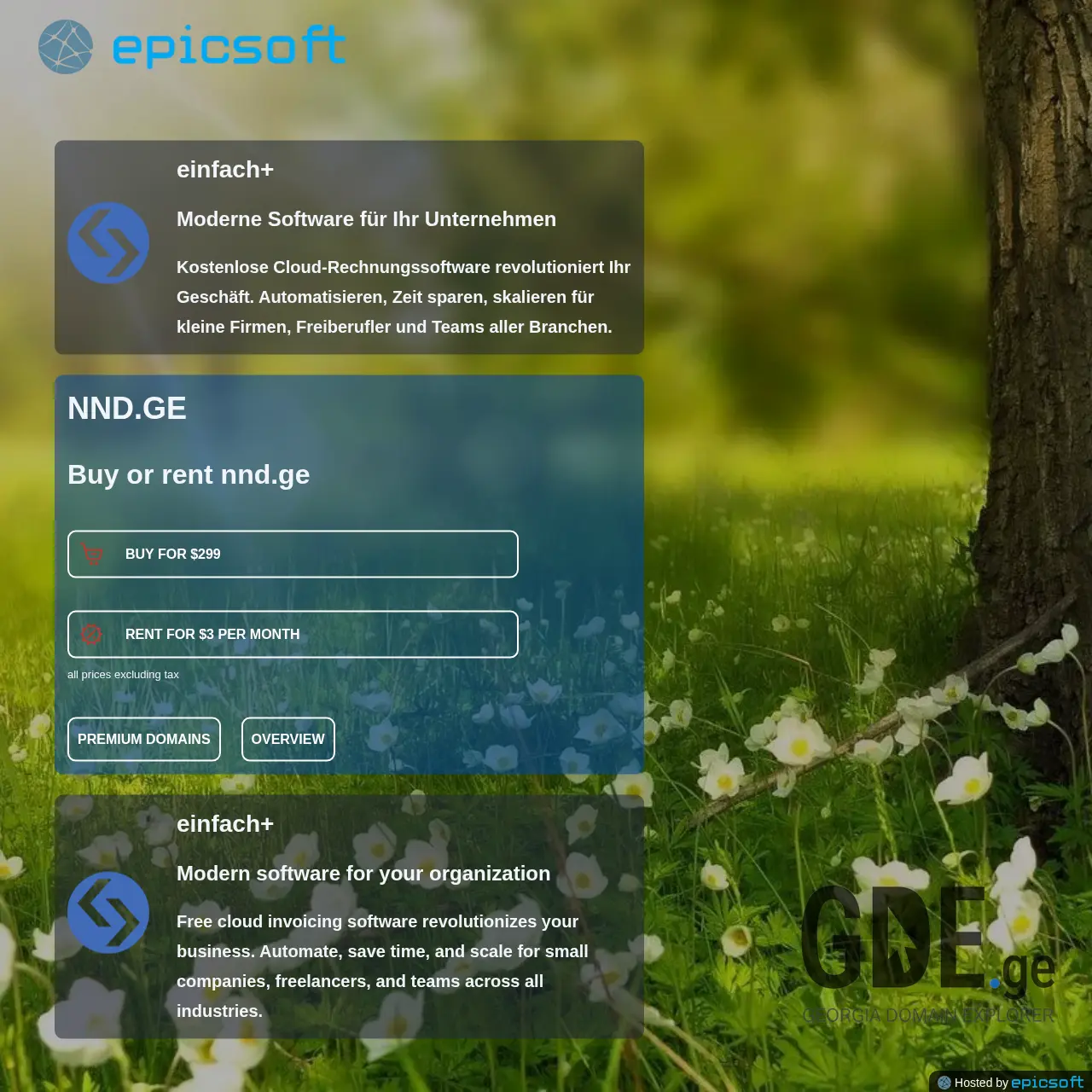 Screenshot of the site nnd.ge at 2025-12-12