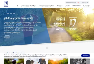Screenshot of nobel.ge
