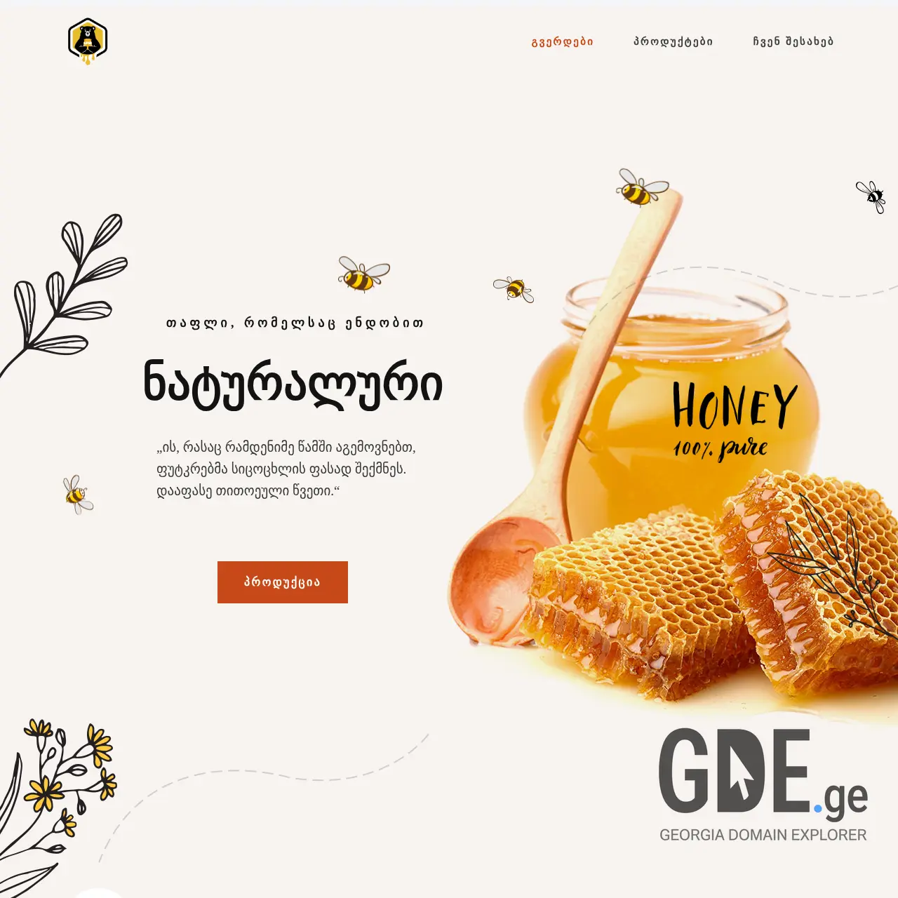 Screenshot of the site nobi.ge at 2025-12-11