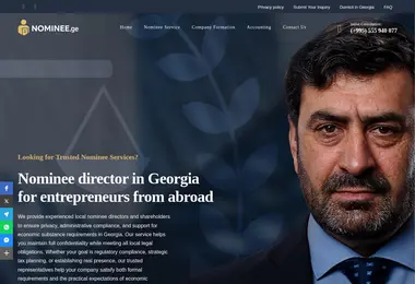 nominee.ge-ის ეკრანის სურათი