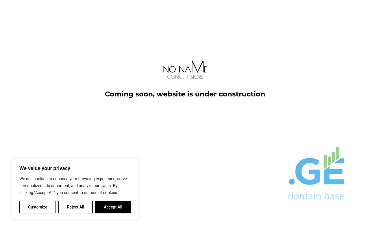 Screenshot of the site noname.ge