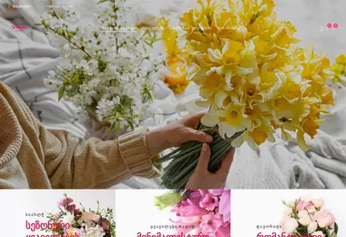 Screenshot of nooshflowers.ge