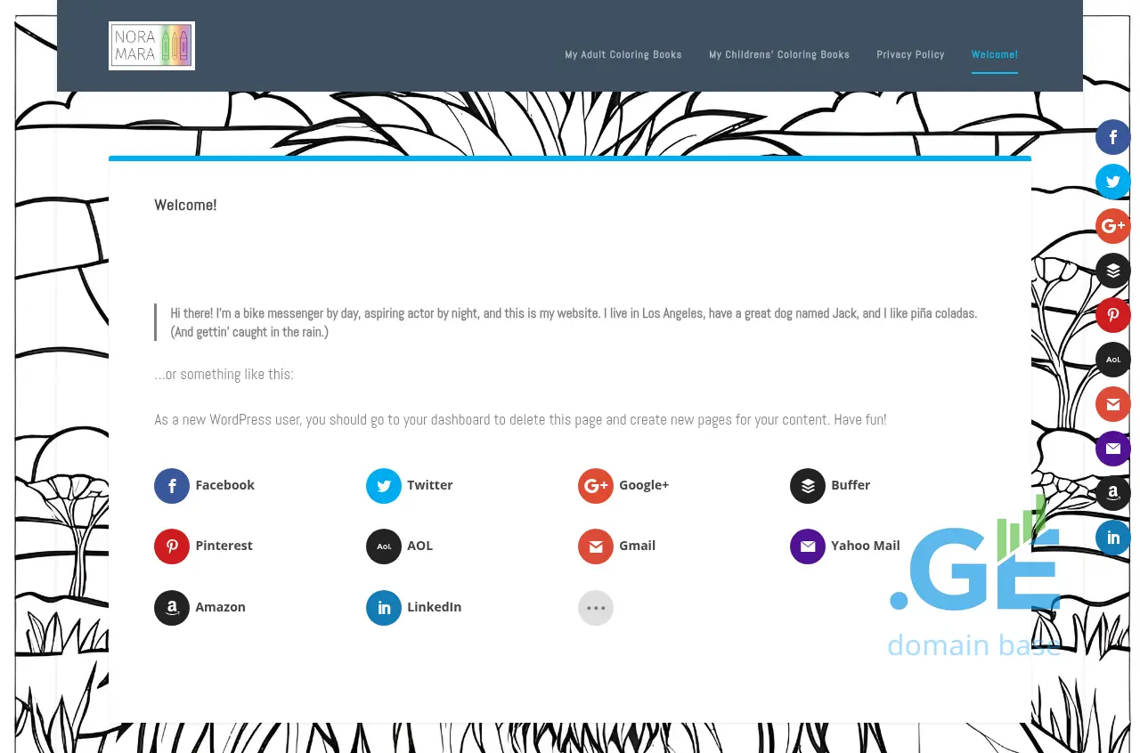 Screenshot of the site noramara.ge