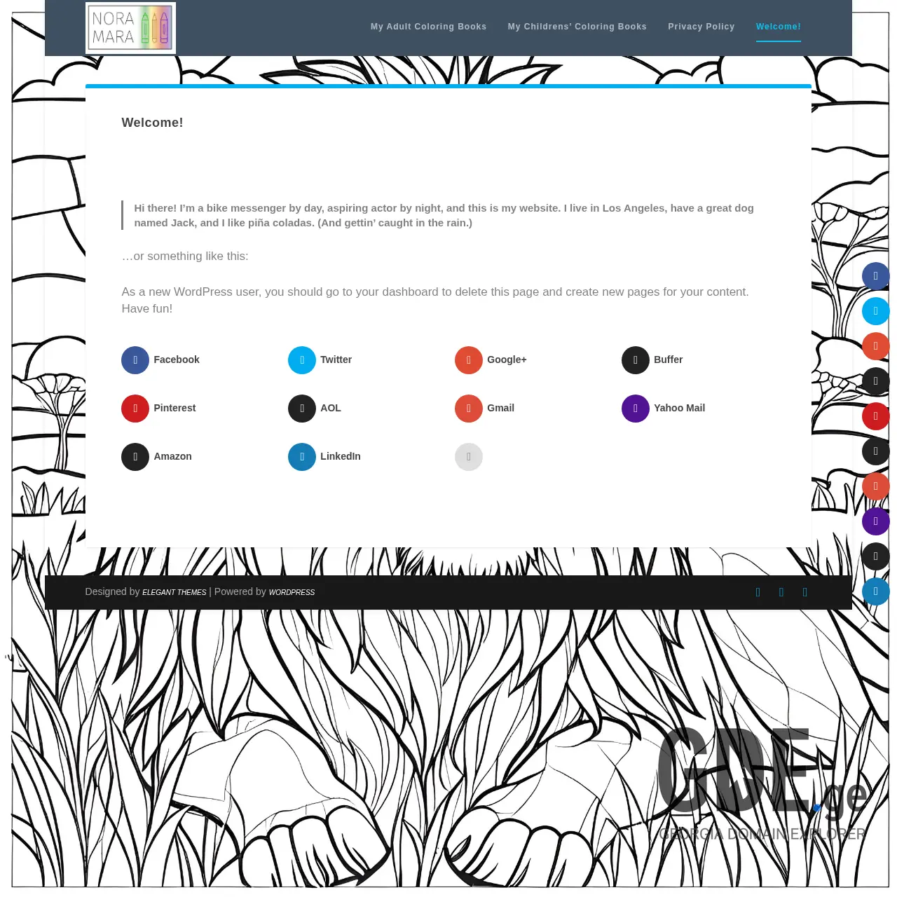 Screenshot of the site noramara.ge at 2025-12-12