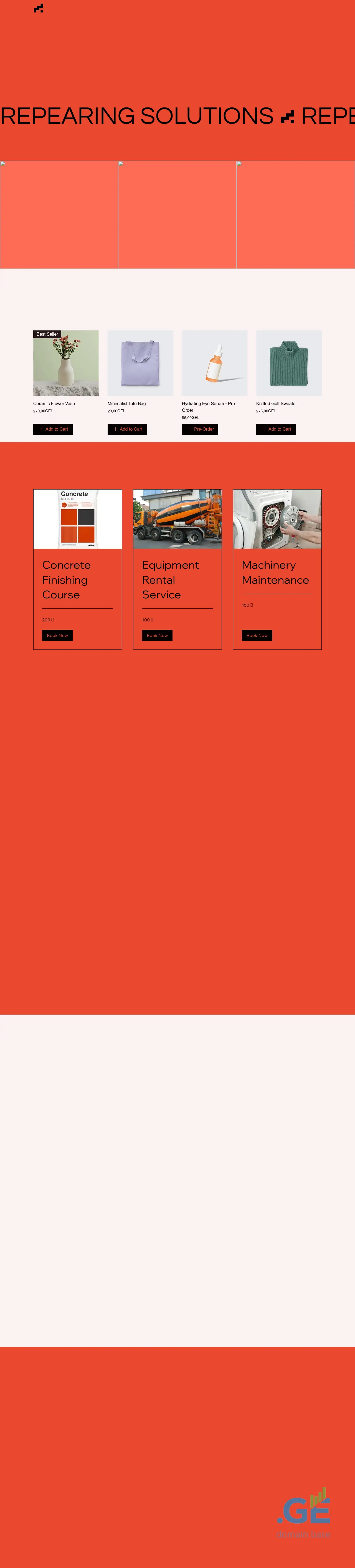 Screenshot of the site nordmotors.ge at 2025-10-01