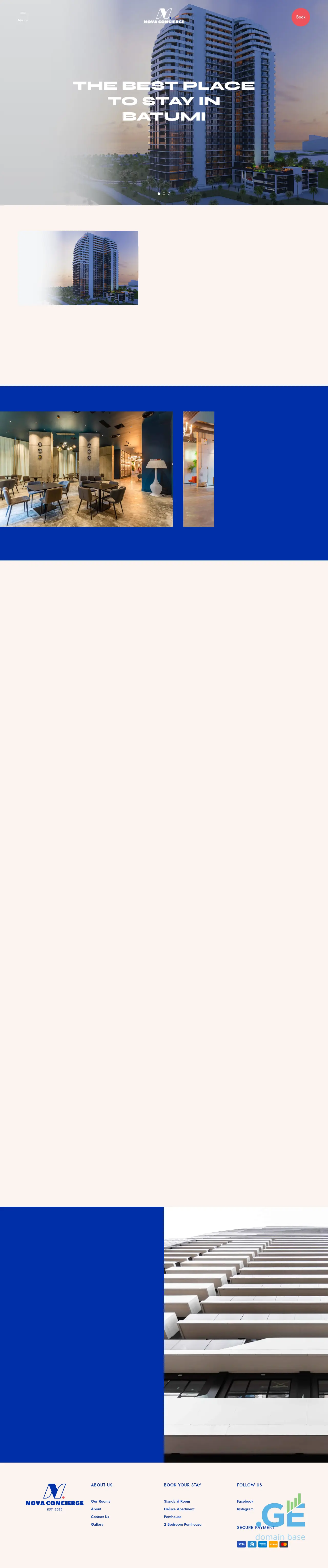 Screenshot of the site novaconcierge.ge