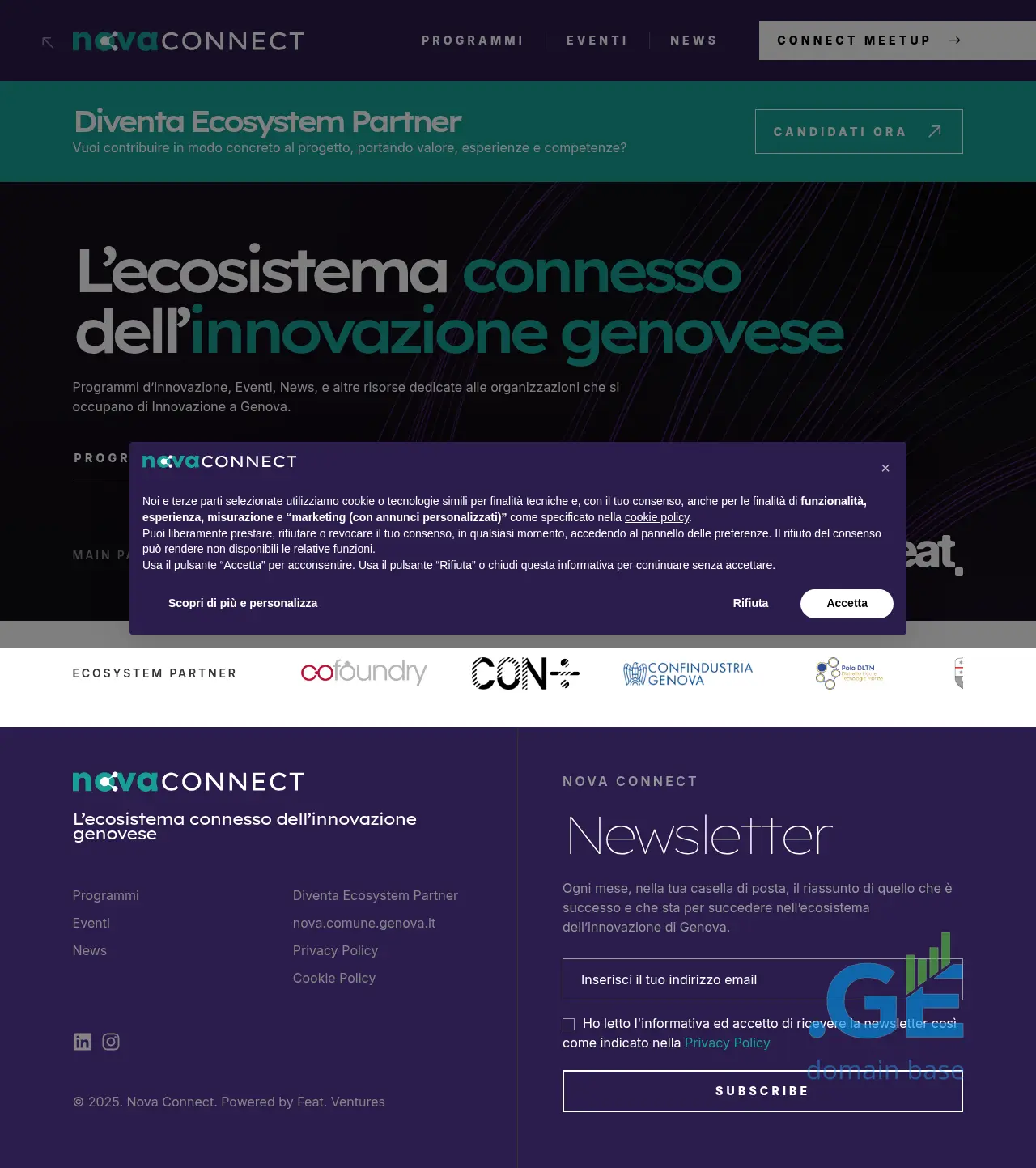 Screenshot of the site novaconnect.ge