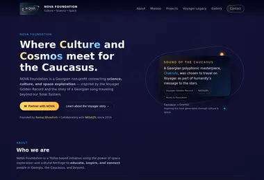 Screenshot of novaforfuture.ge