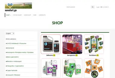 Screenshot of novofert.ge