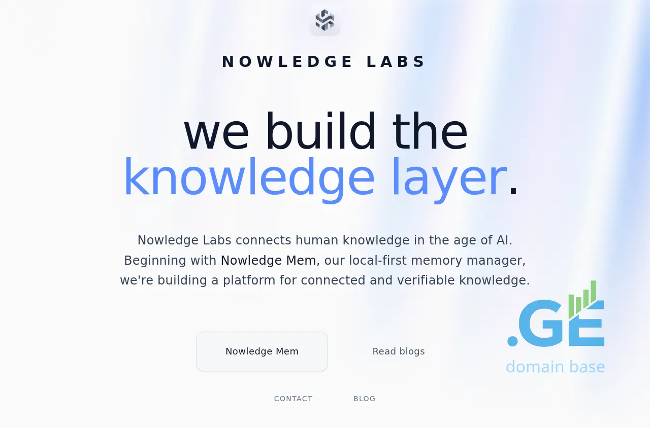 Screenshot of the site nowled.ge