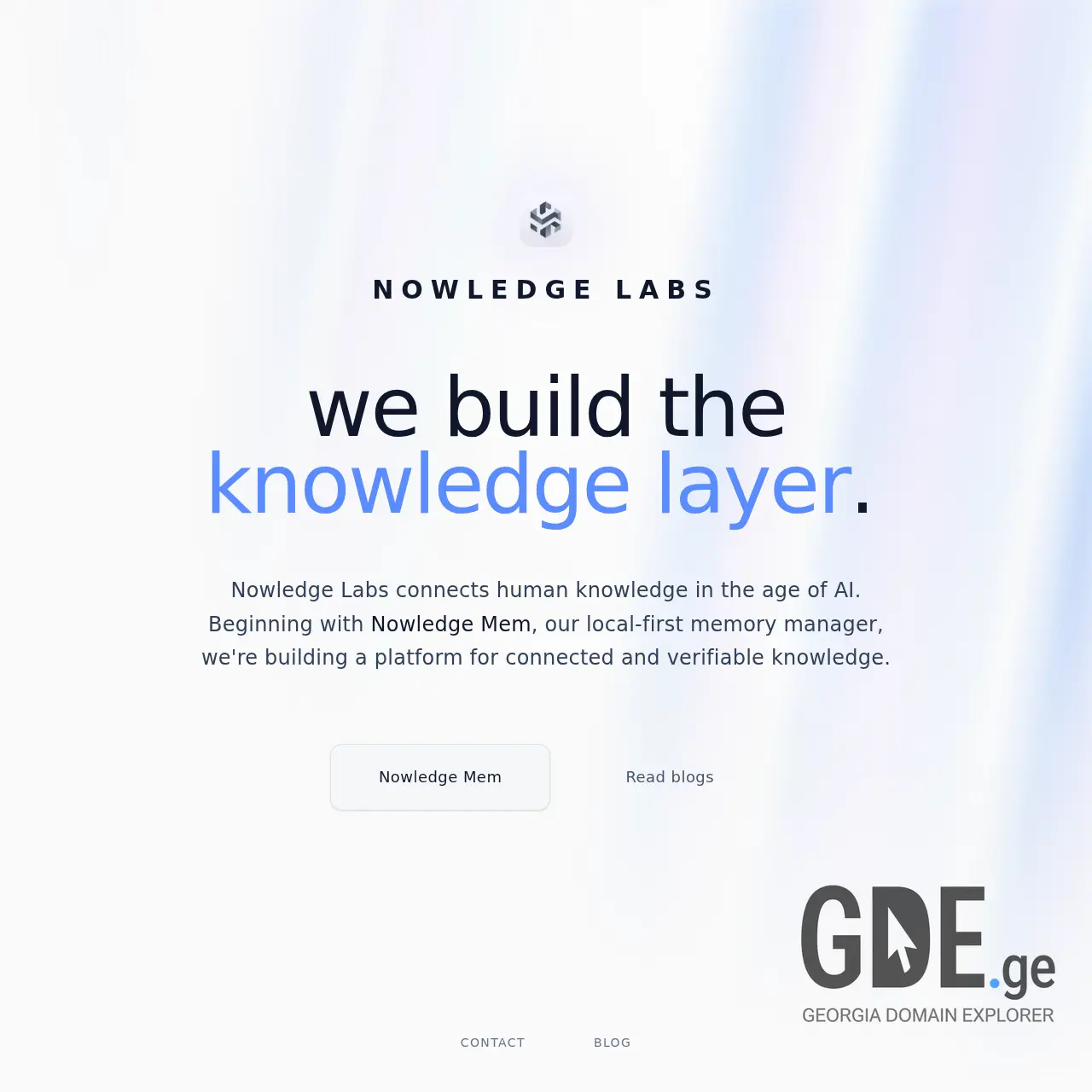 Screenshot of the site nowled.ge at 2025-12-12