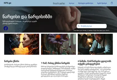 Screenshot of npd.ge