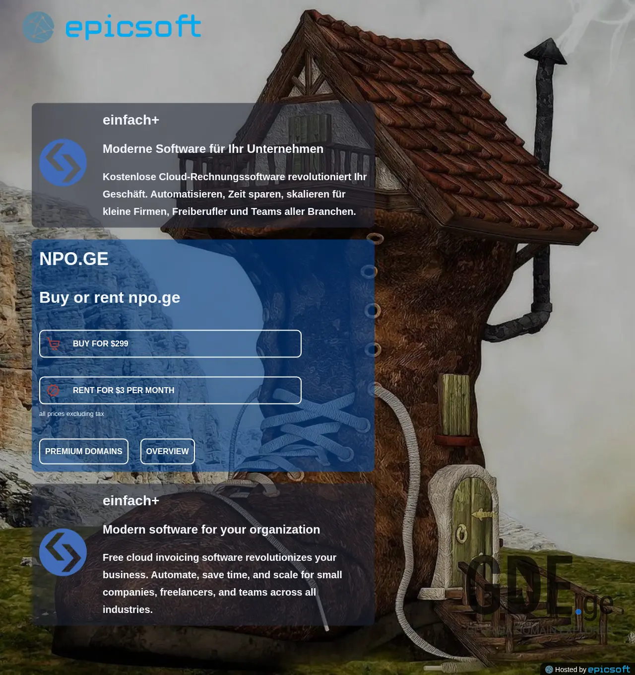 Screenshot of the site npo.ge at 2025-11-30