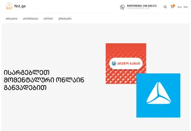 Screenshot of nst.ge