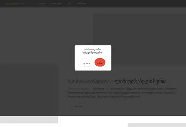 Screenshot of numberwine.ge