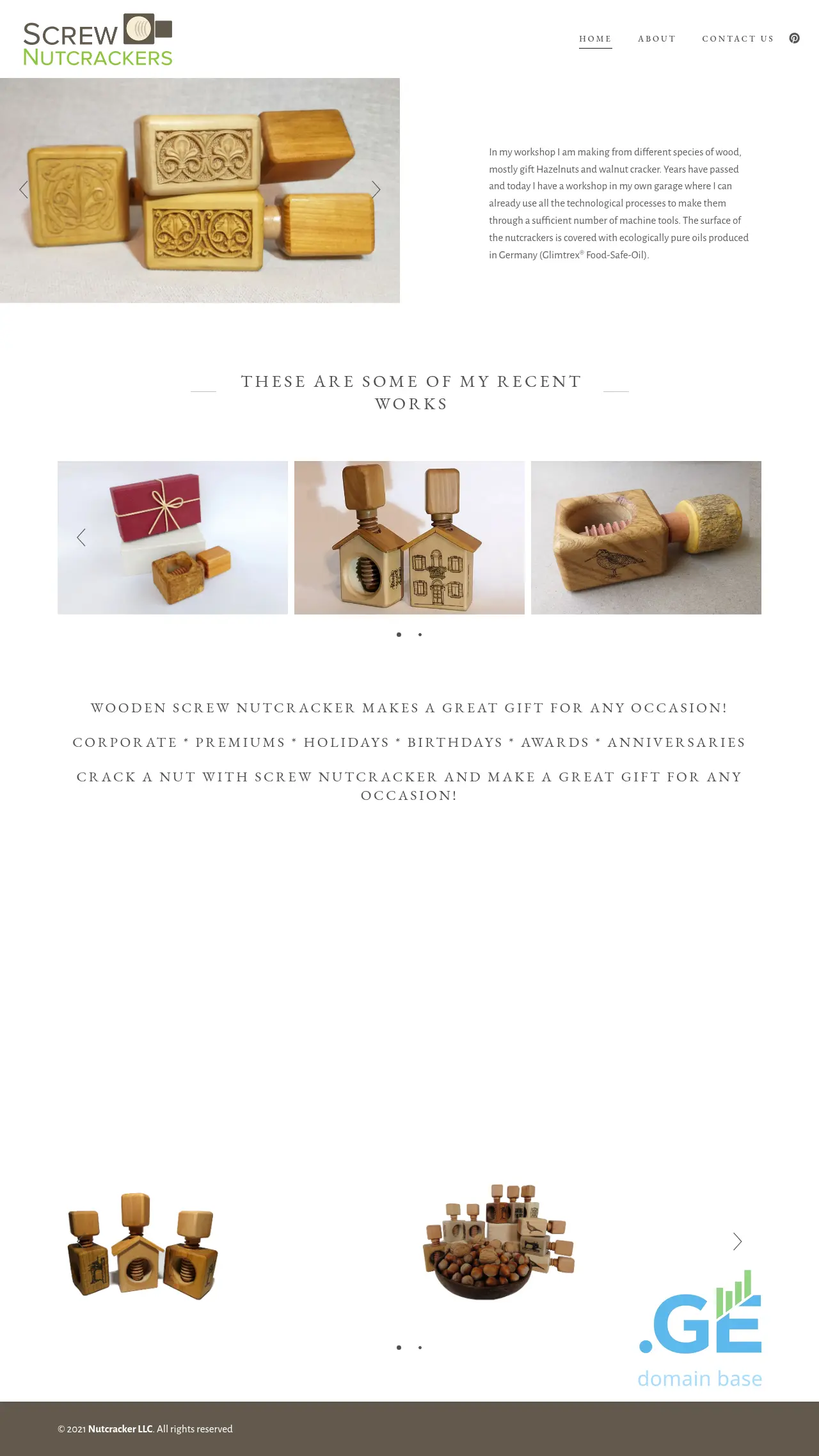 Screenshot of the site nutcracker.ge at 2025-09-16