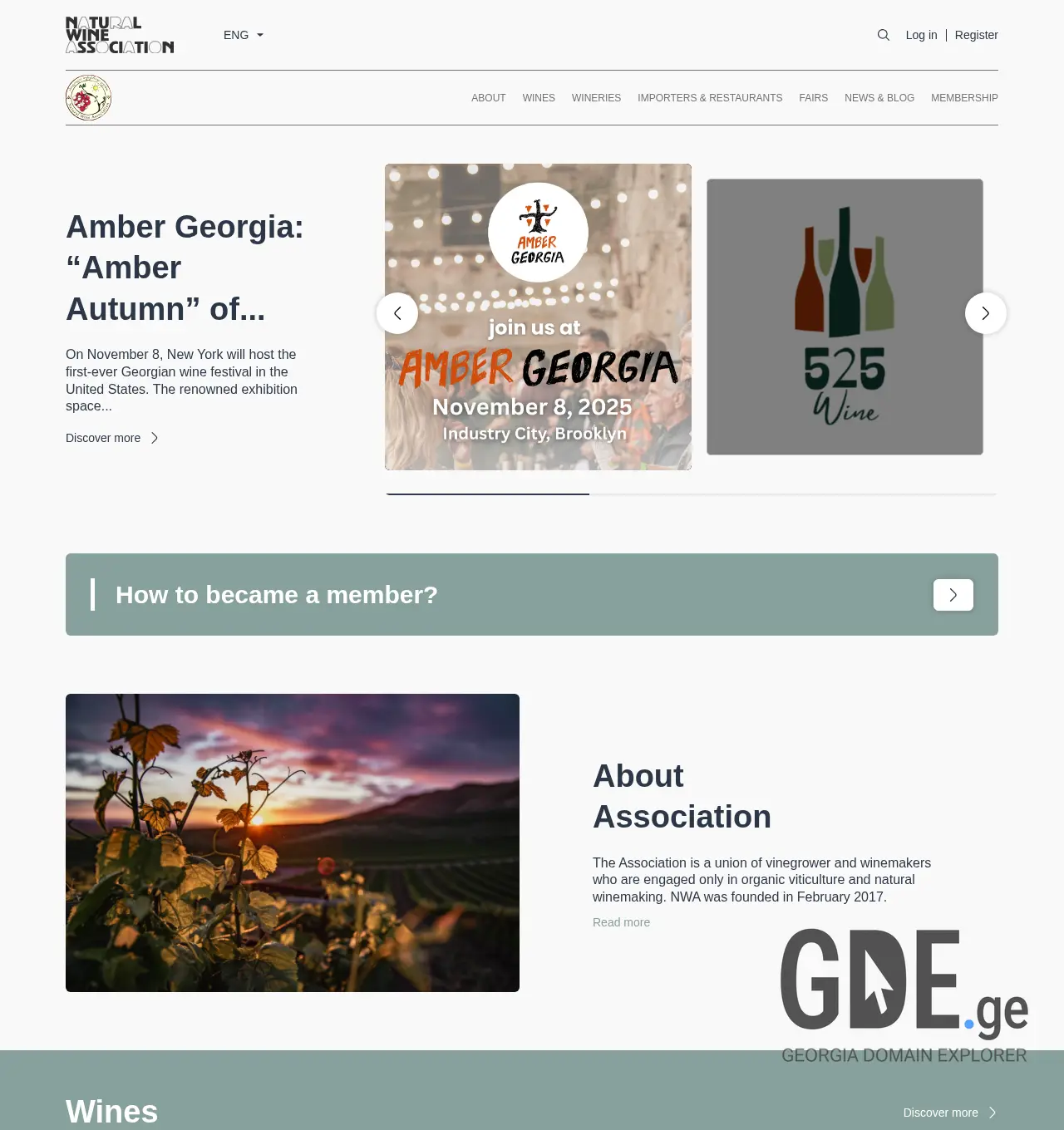 Screenshot of the site nwa.ge at 2025-12-01