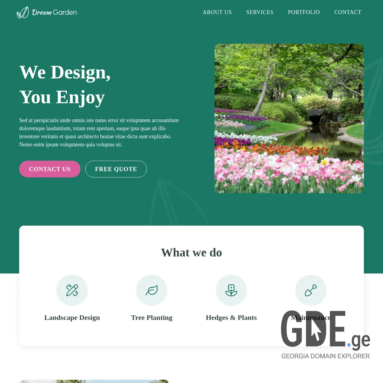 Screenshot of the site oasisgarden.ge at 2026-02-08