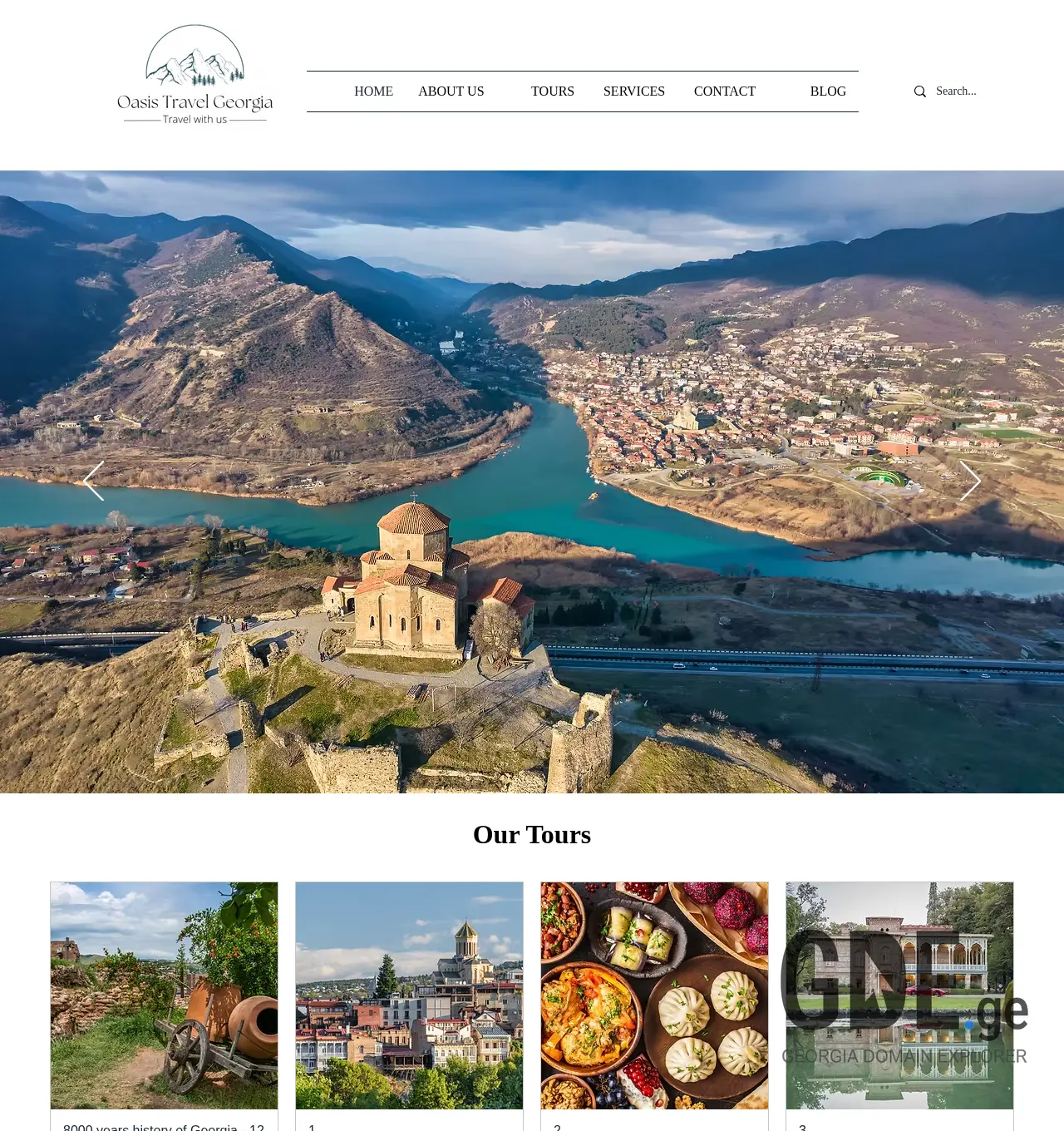 Screenshot of the site oasistravel.ge at 2025-11-30