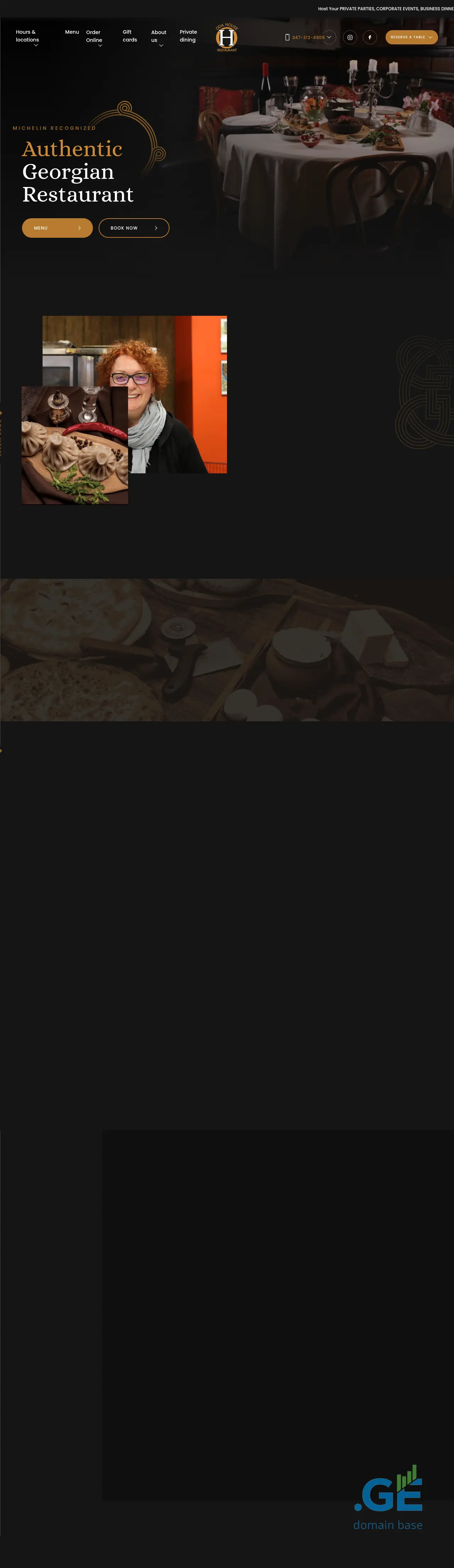 Screenshot of the site odahousetbilisi.ge