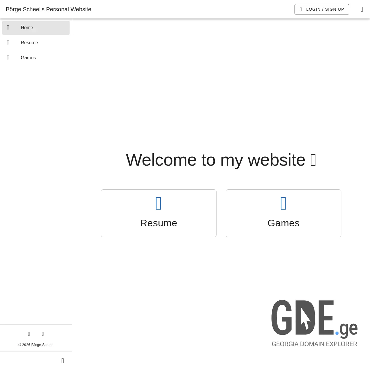 Screenshot of the site oer.ge at 2026-01-05