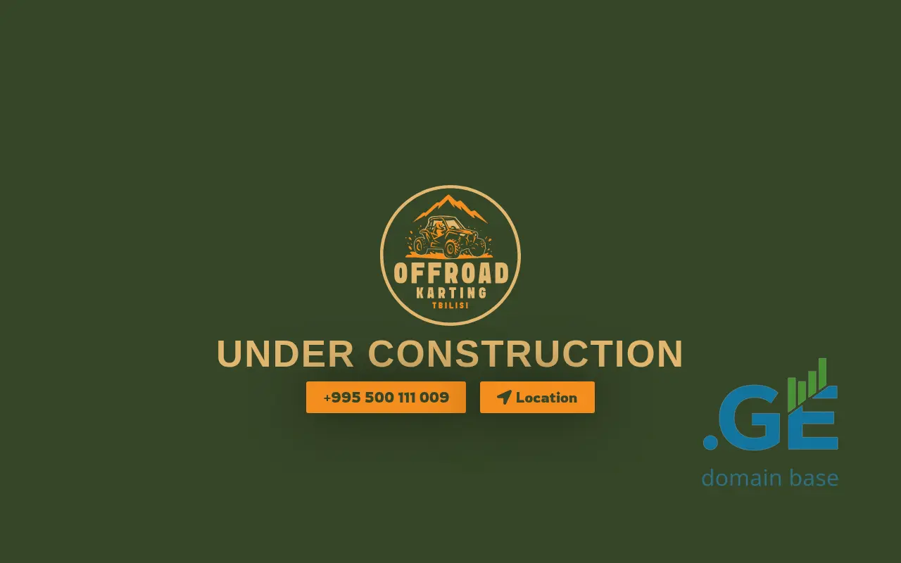 Screenshot of the site offroadkarting.ge