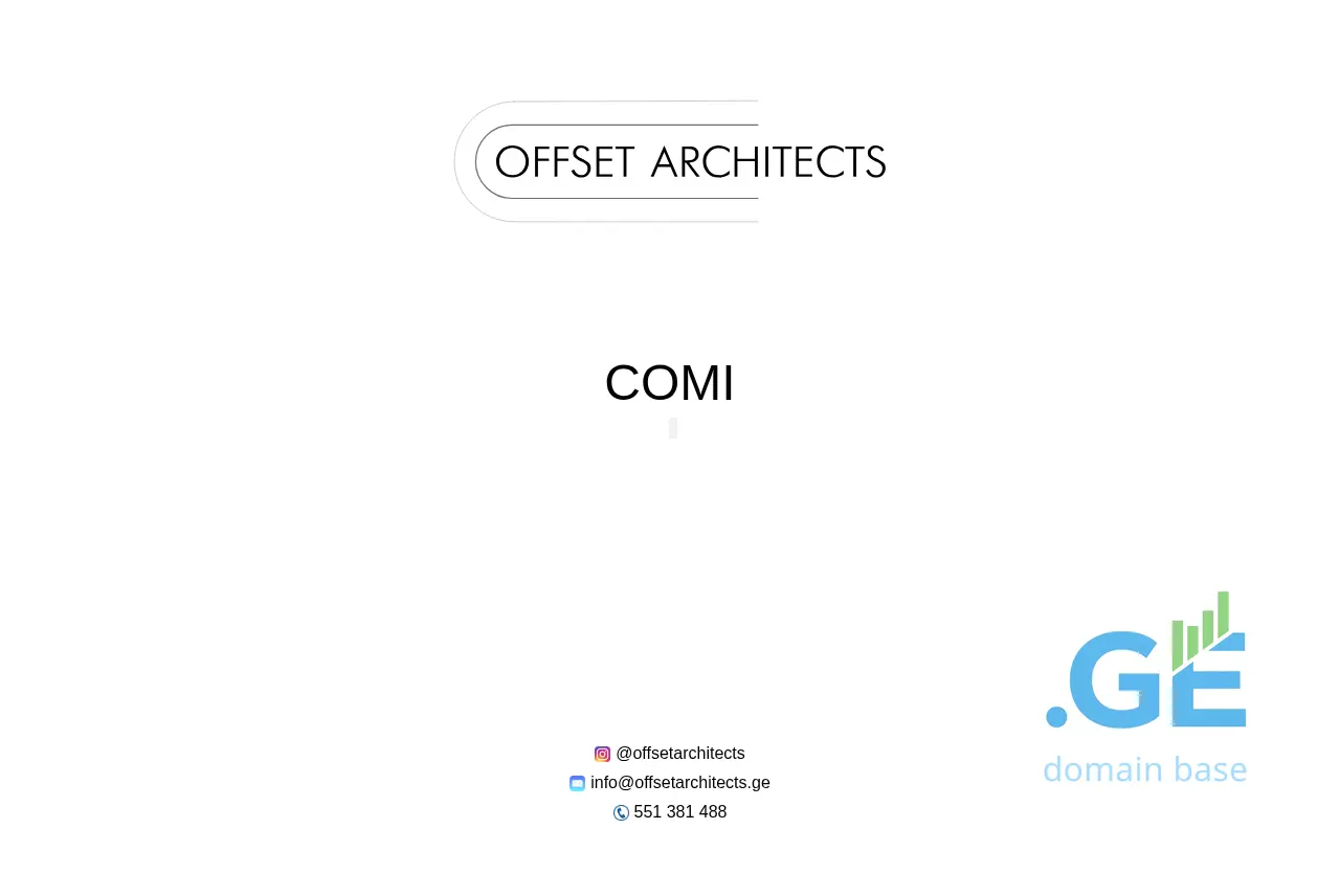 Screenshot of the site offsetarchitects.ge