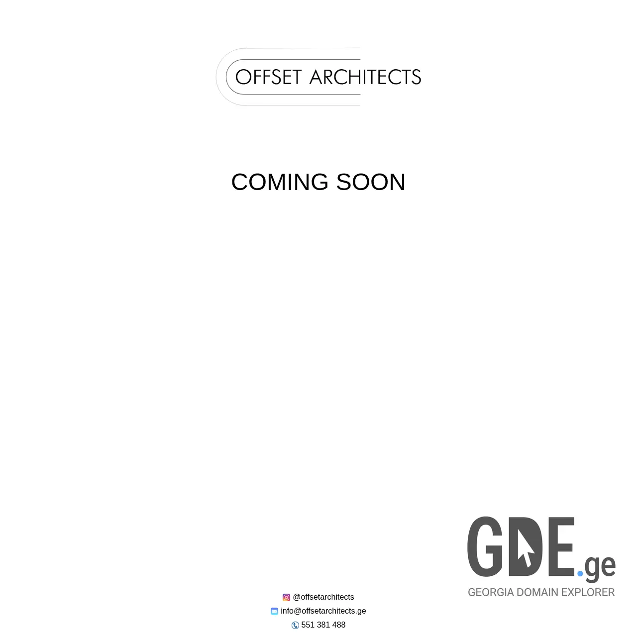 Screenshot of the site offsetarchitects.ge at 2025-12-11