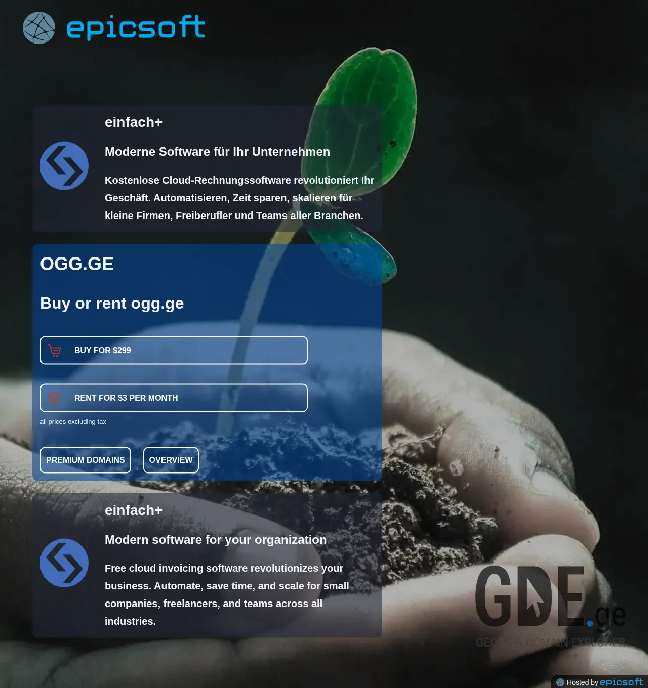 Screenshot of the site ogg.ge at 2025-12-01