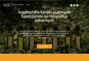 Screenshot of oilforhealth.ge