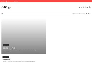 Screenshot of ojo.ge