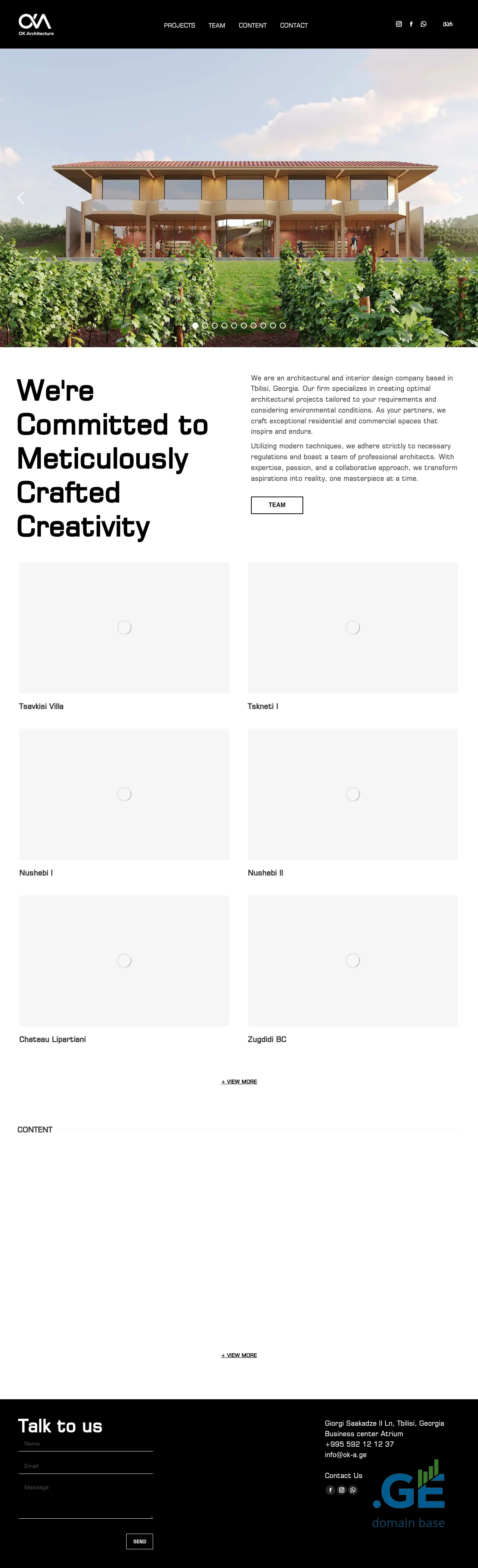 Screenshot of the site ok-a.ge