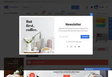 Screenshot of okmarket.ge
