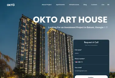 oktogroup.ge-ის ეკრანის სურათი