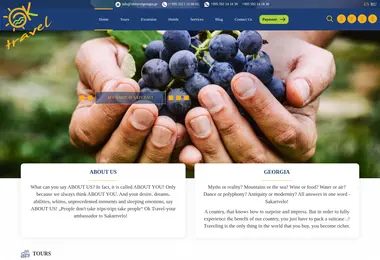 Скриншот oktravelgeorgia.ge