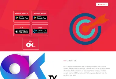 Screenshot of oktv.ge