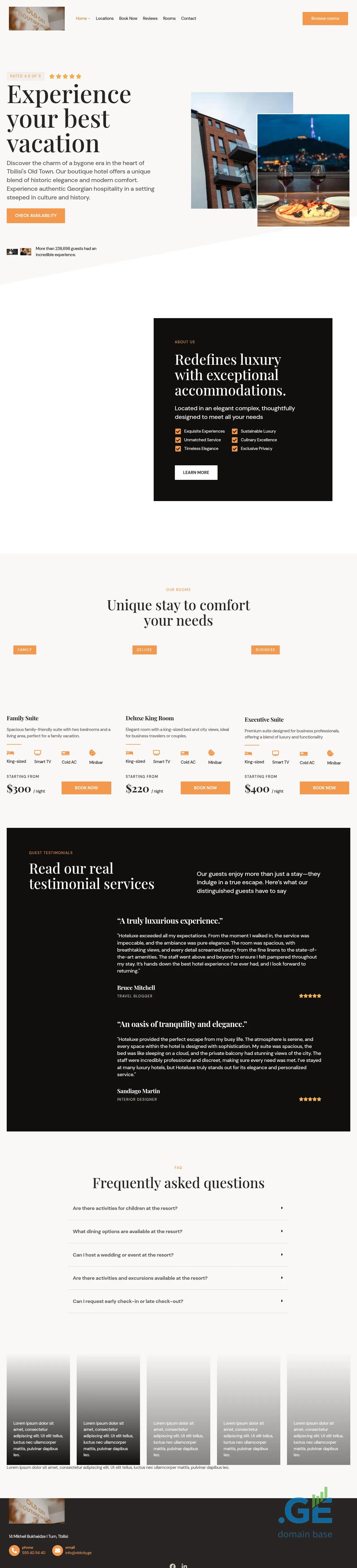Screenshot of the site oldcity.ge