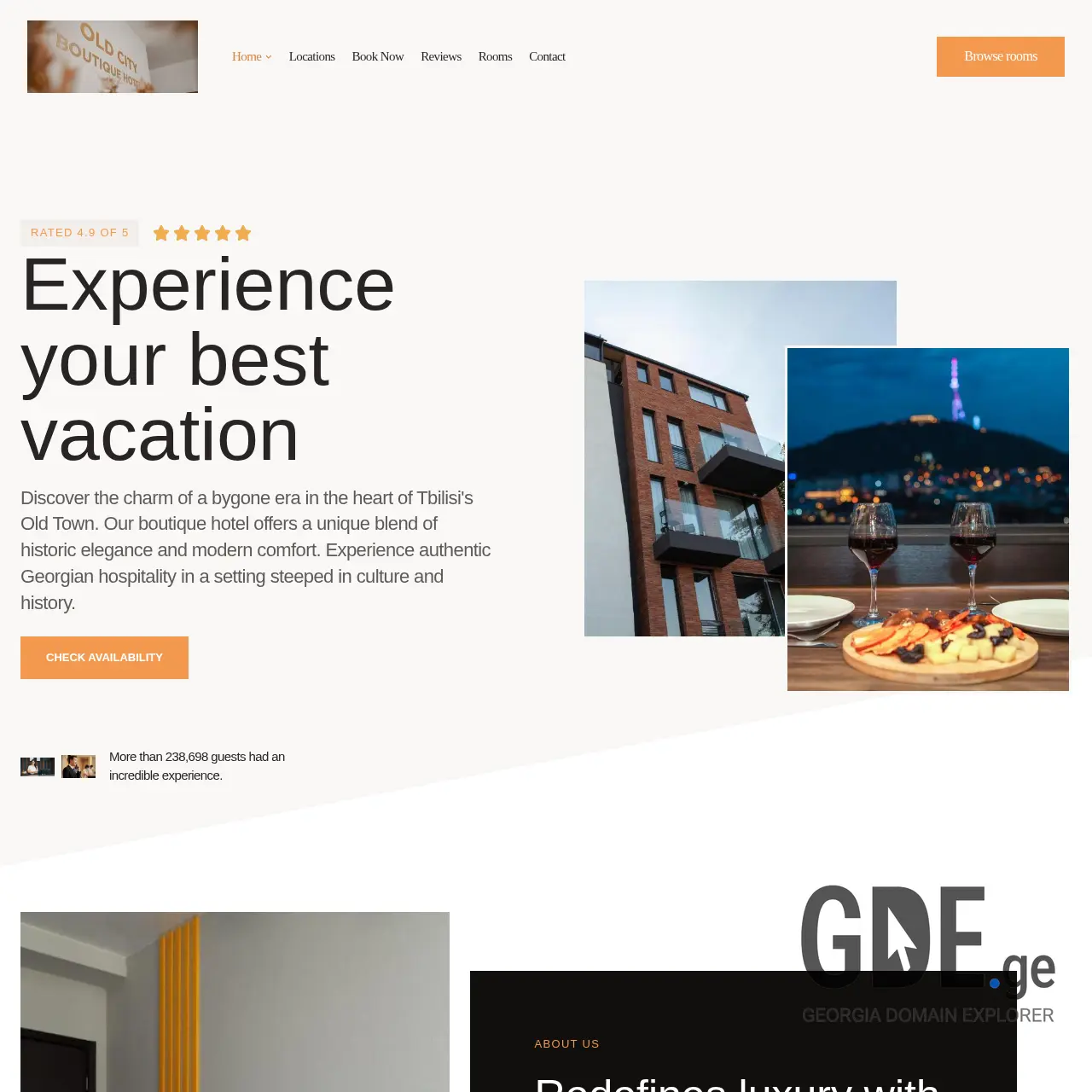 Screenshot of the site oldcity.ge at 2025-12-12