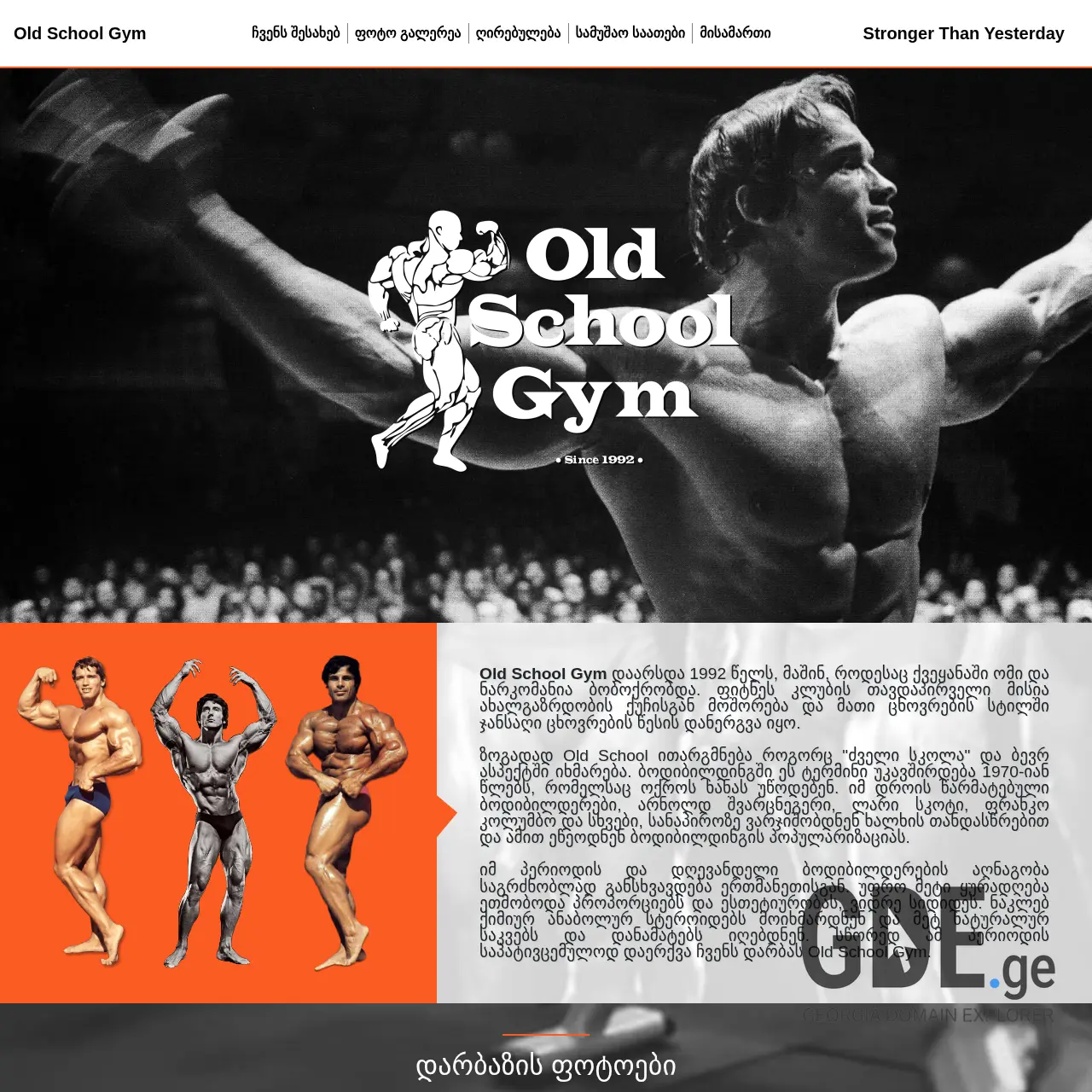 Screenshot of the site oldschool.ge at 2026-02-27