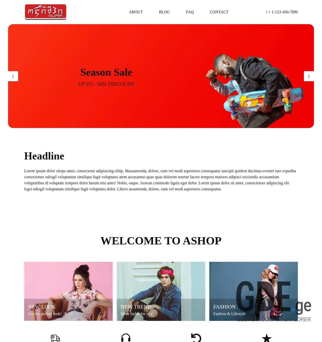 Screenshot of the site olimpi.ge at 2025-11-30