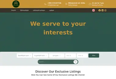 Screenshot of olimpus.ge