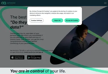 Screenshot of omniac.ge