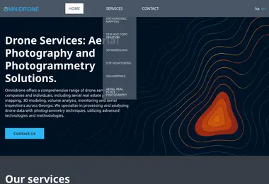 Screenshot of omnidrone.ge