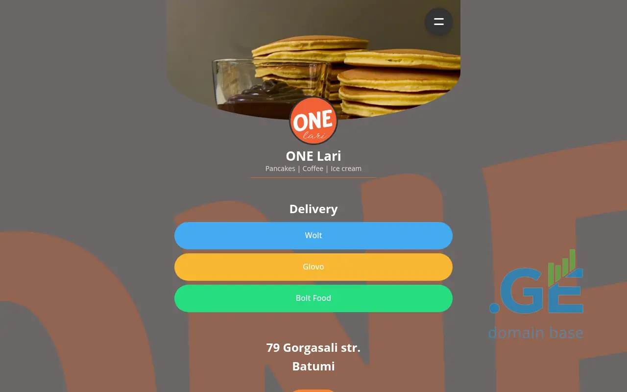 Screenshot of the site onelari.ge at 2025-10-10